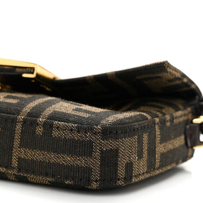 Fendi Fabric Jacquard FF 1974 Phone Baguette Tobacco Moro 10 of 10