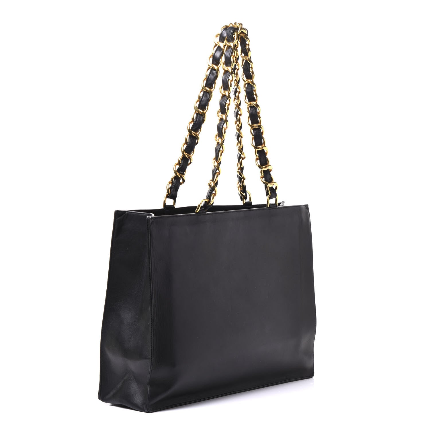 Chanel Lambskin CC Tote Black 2 of 12