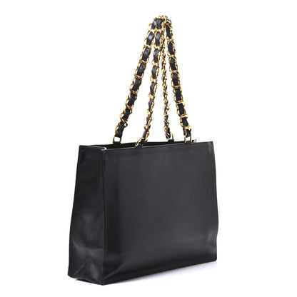 Chanel Lambskin CC Tote Black 2 of 12