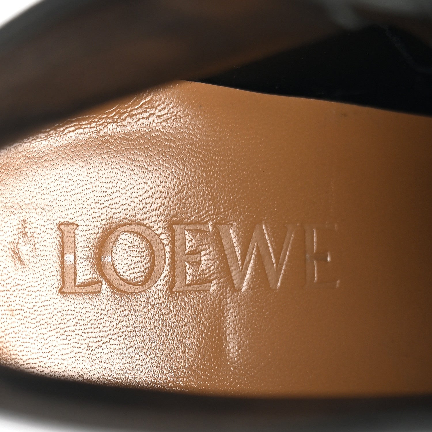 Loewe Calfskin Anagram Ankle Boots 37 Black 8 of 11