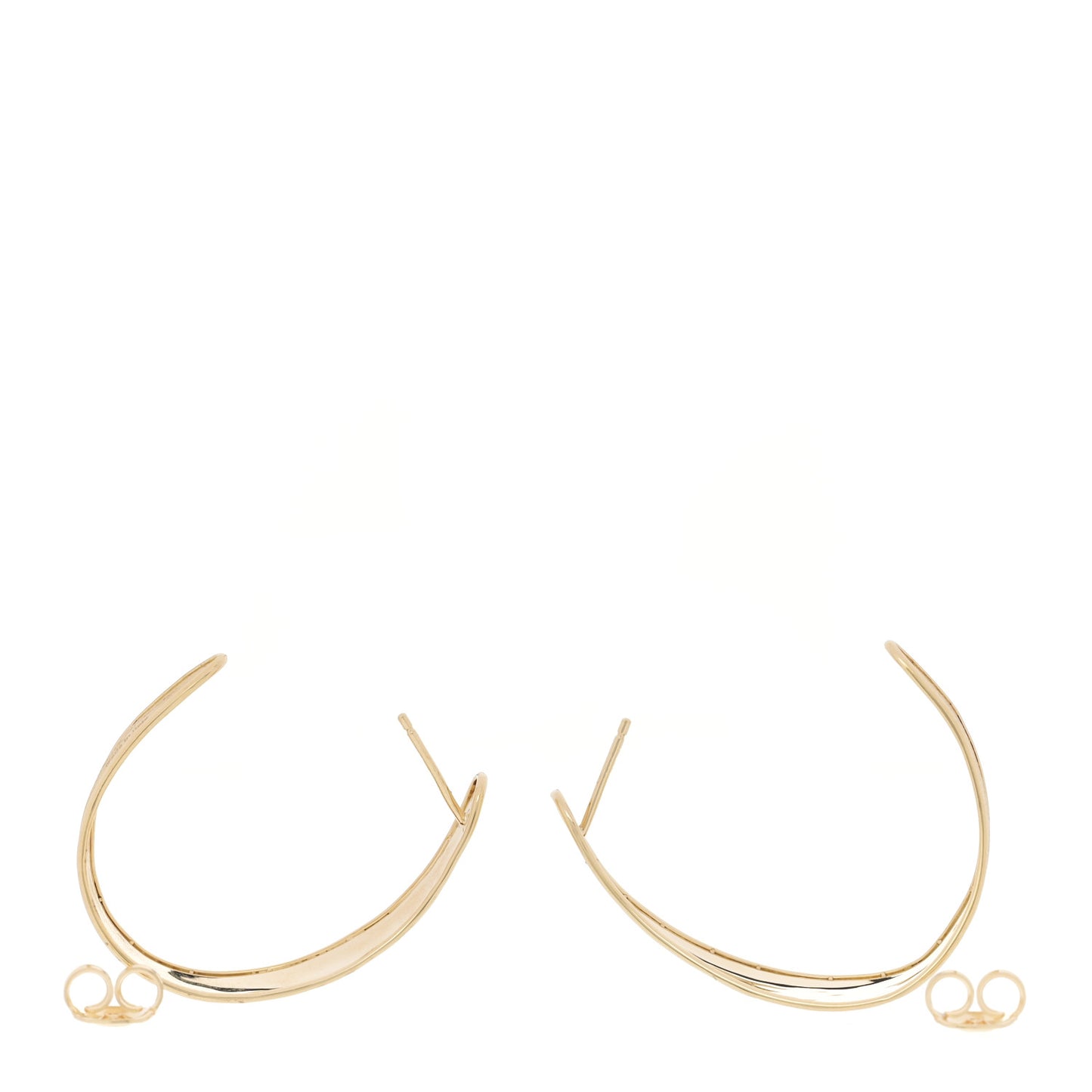 18K Yellow Gold Small Lunaria Drop Earrings