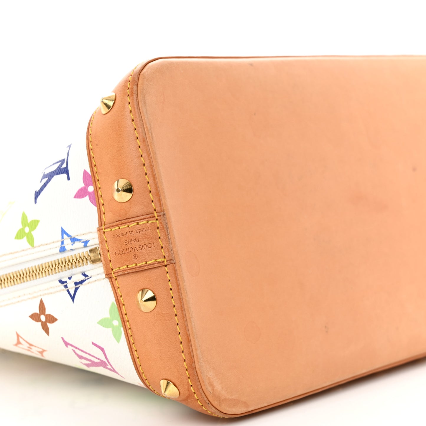 LOUIS VUITTON Monogram Multicolor Alma PM White