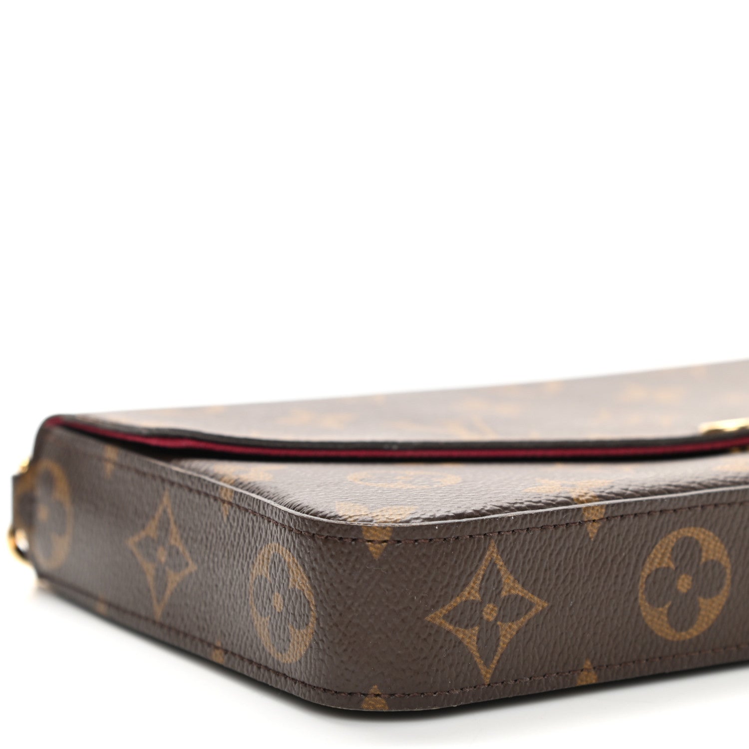 Louis Vuitton Monogram Pochette Felicie Chain Wallet Fuchsia 9 of 9