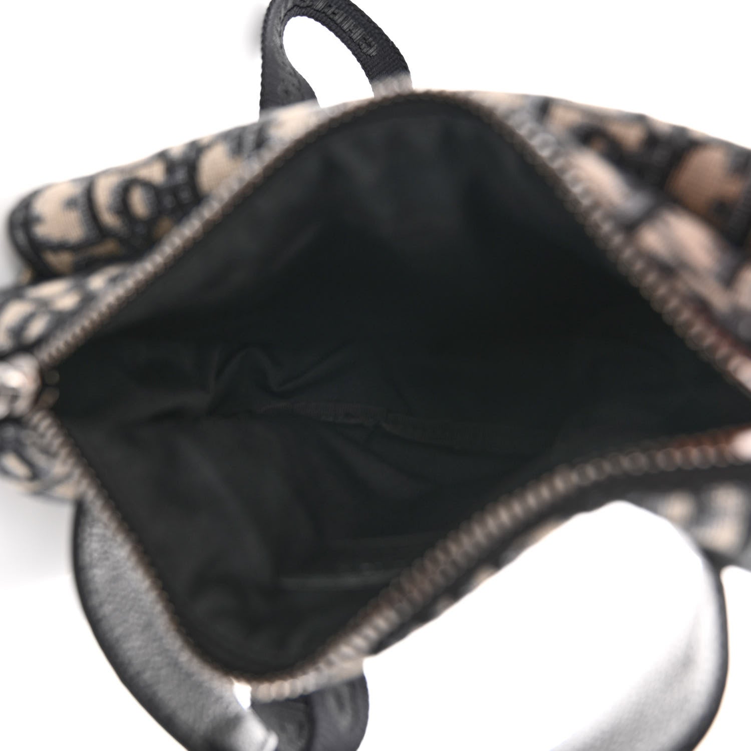 Christian Dior Oblique World Tour Saddle Belt Bag Beige Black 5 of 10