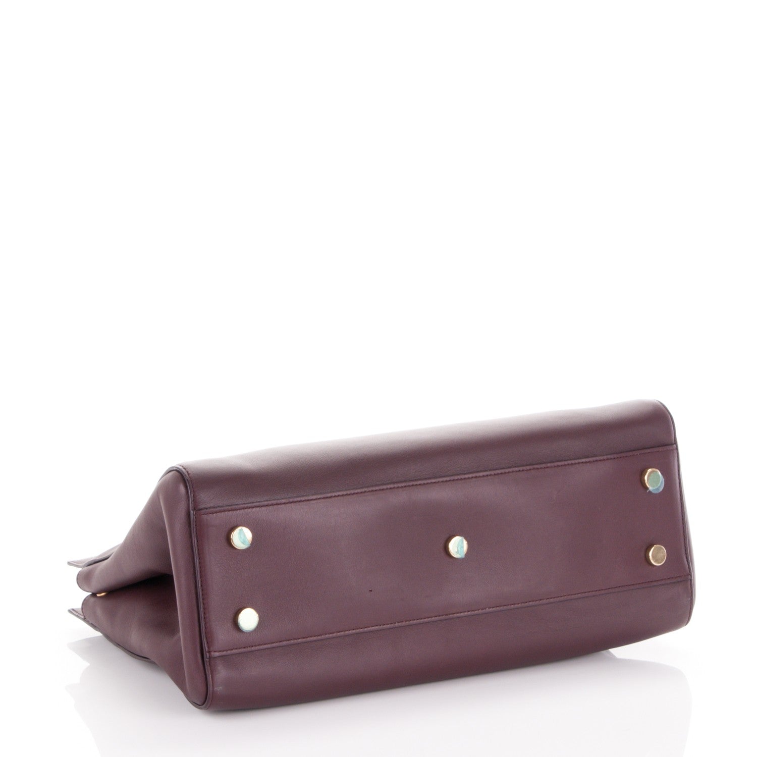 Saint Laurent Calfskin Medium Rive Gauche Cabas Bordeaux 5 of 8