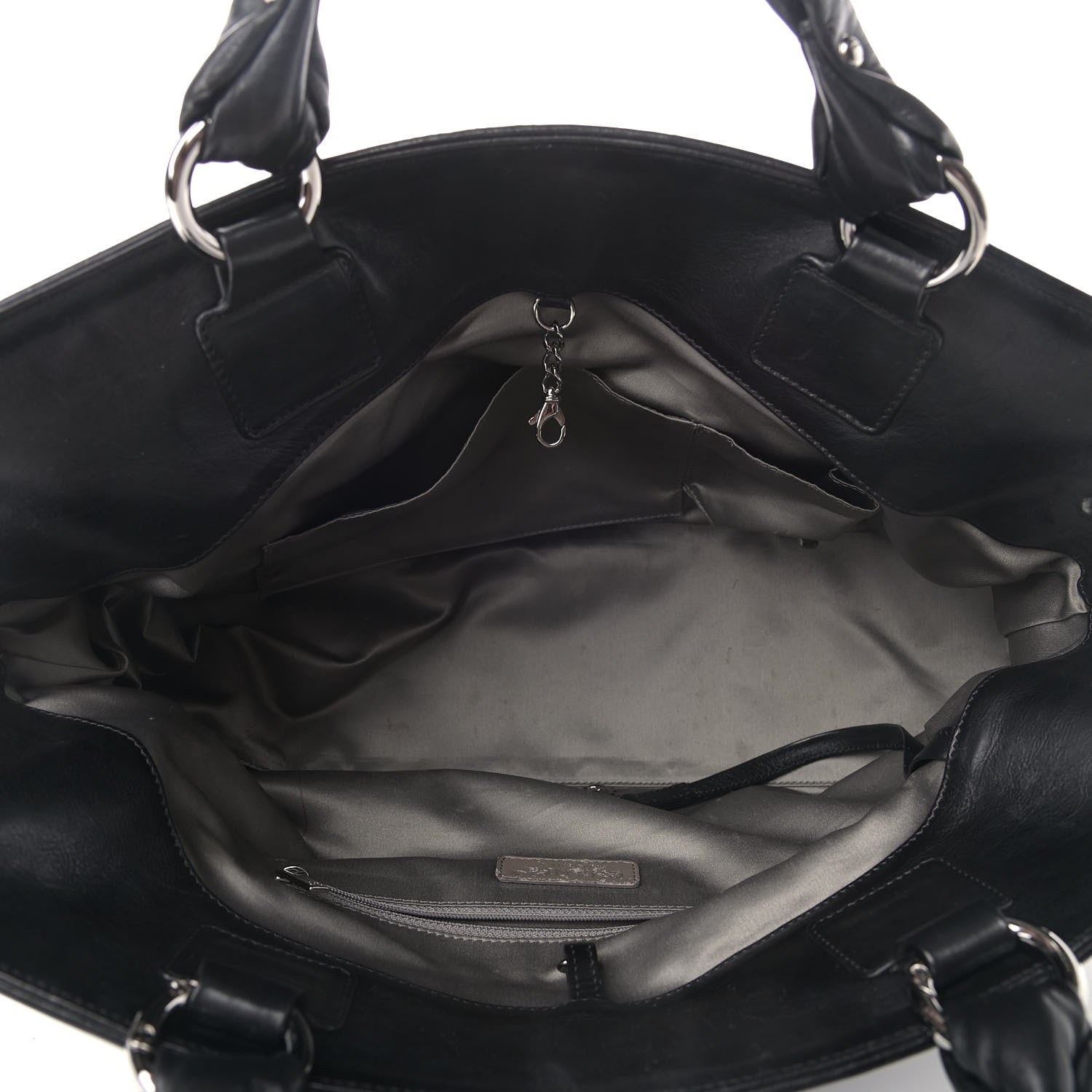 Chanel Lambskin East West Soho Shopper Black 4 of 16