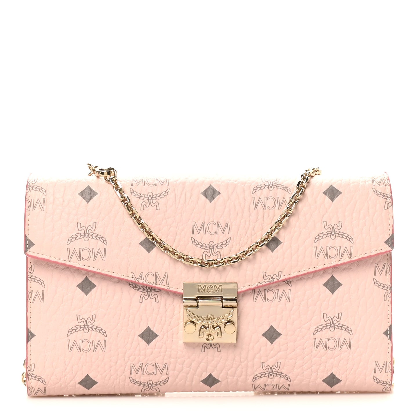 Visetos Medium Patricia Wallet On Chain Soft Pink