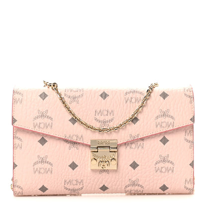 MCM Visetos Medium Patricia Wallet On Chain Soft Pink 1 of 10