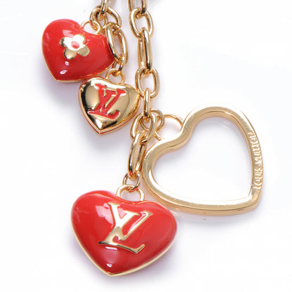 Louis Vuitton Coeurs Heart Bag Charm Key Holder Red 3 of 5