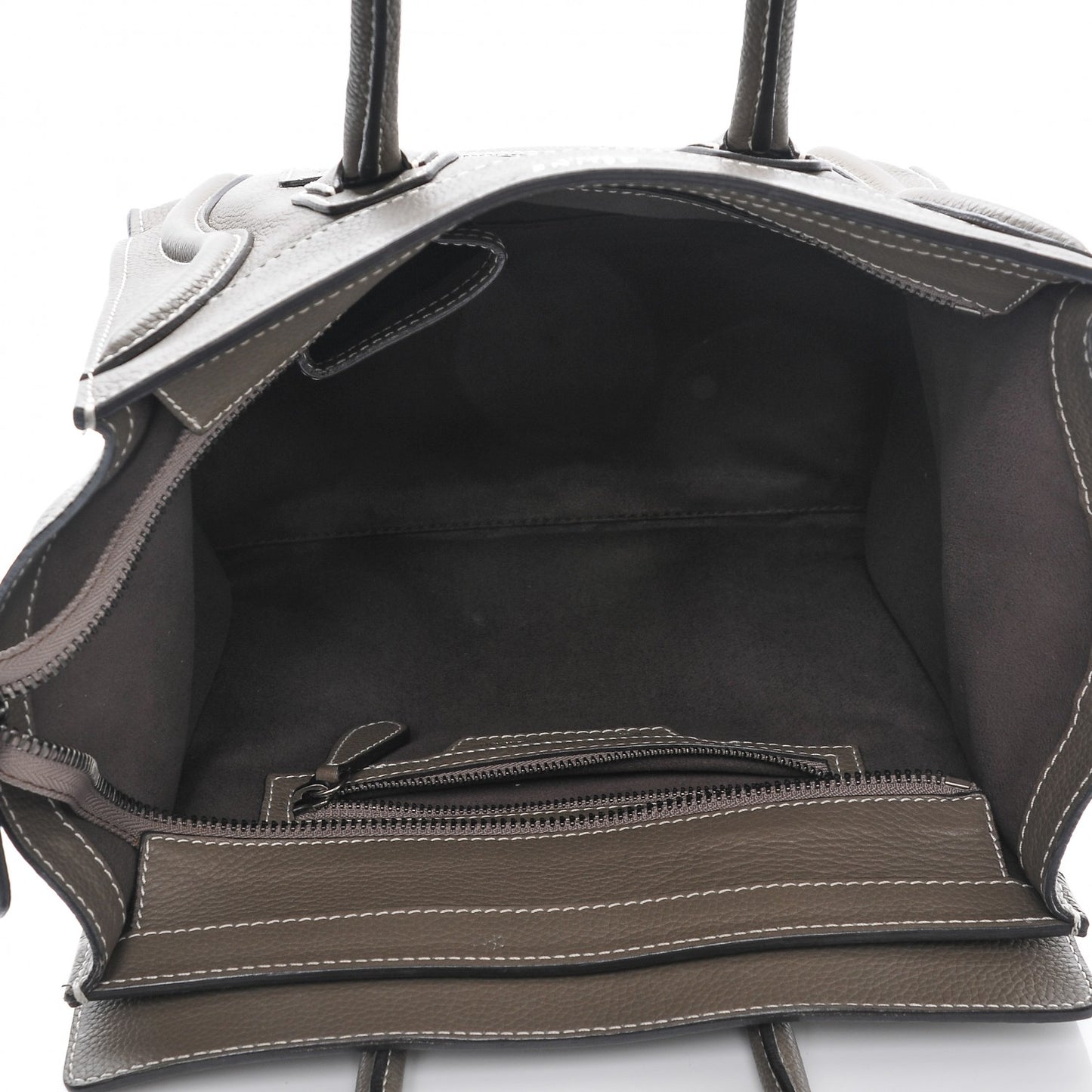 Drummed Calfskin Micro Luggage Souris