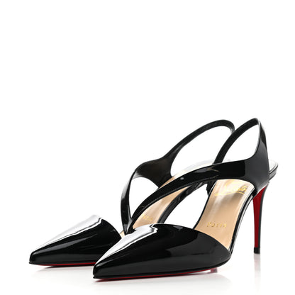 Christian Louboutin Patent Brandina 85 Pumps 38 Black 3 of 9
