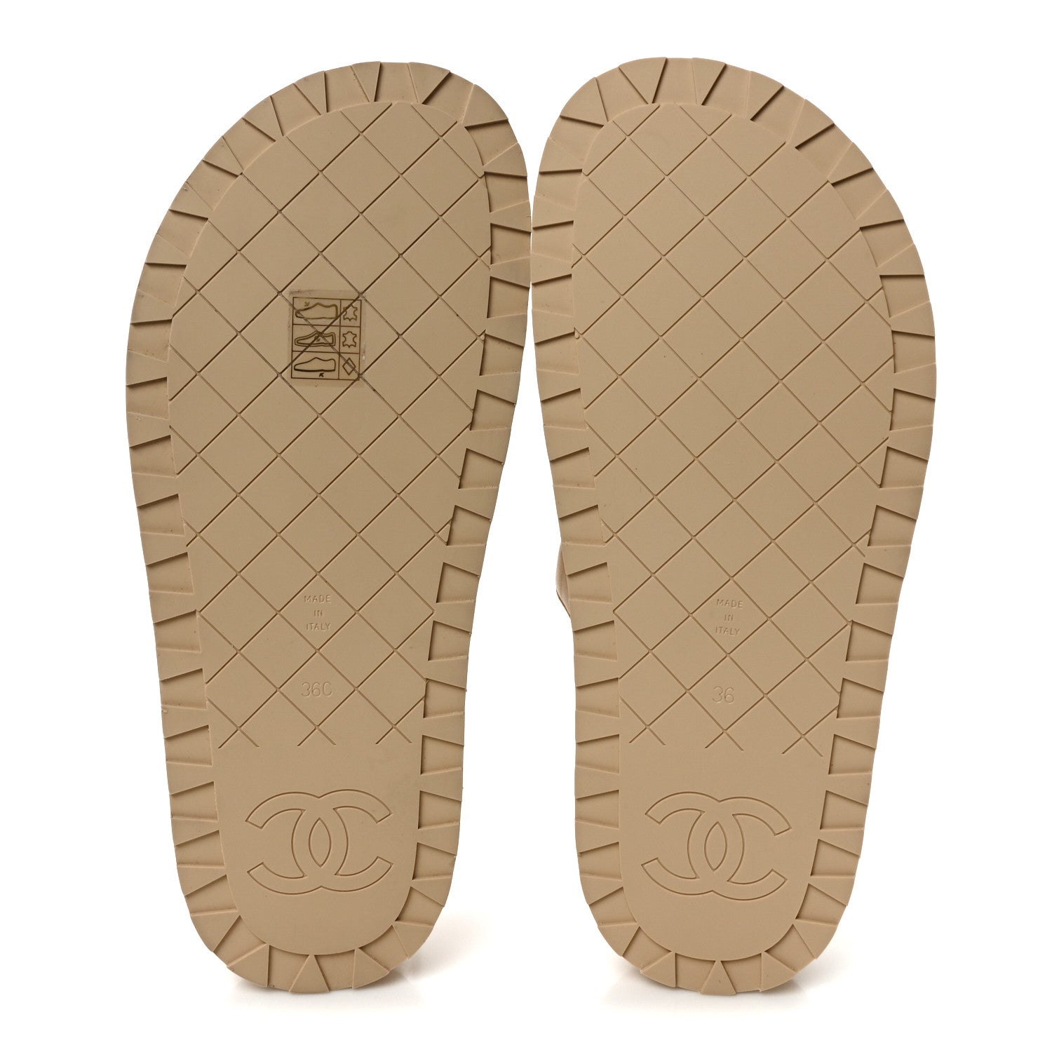 Chanel Lambskin Quilted CC Turnlock Mules  36 Beige 6 of 9