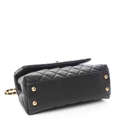 Chanel Caviar Quilted Mini Coco Handle Flap Black 3 of 10