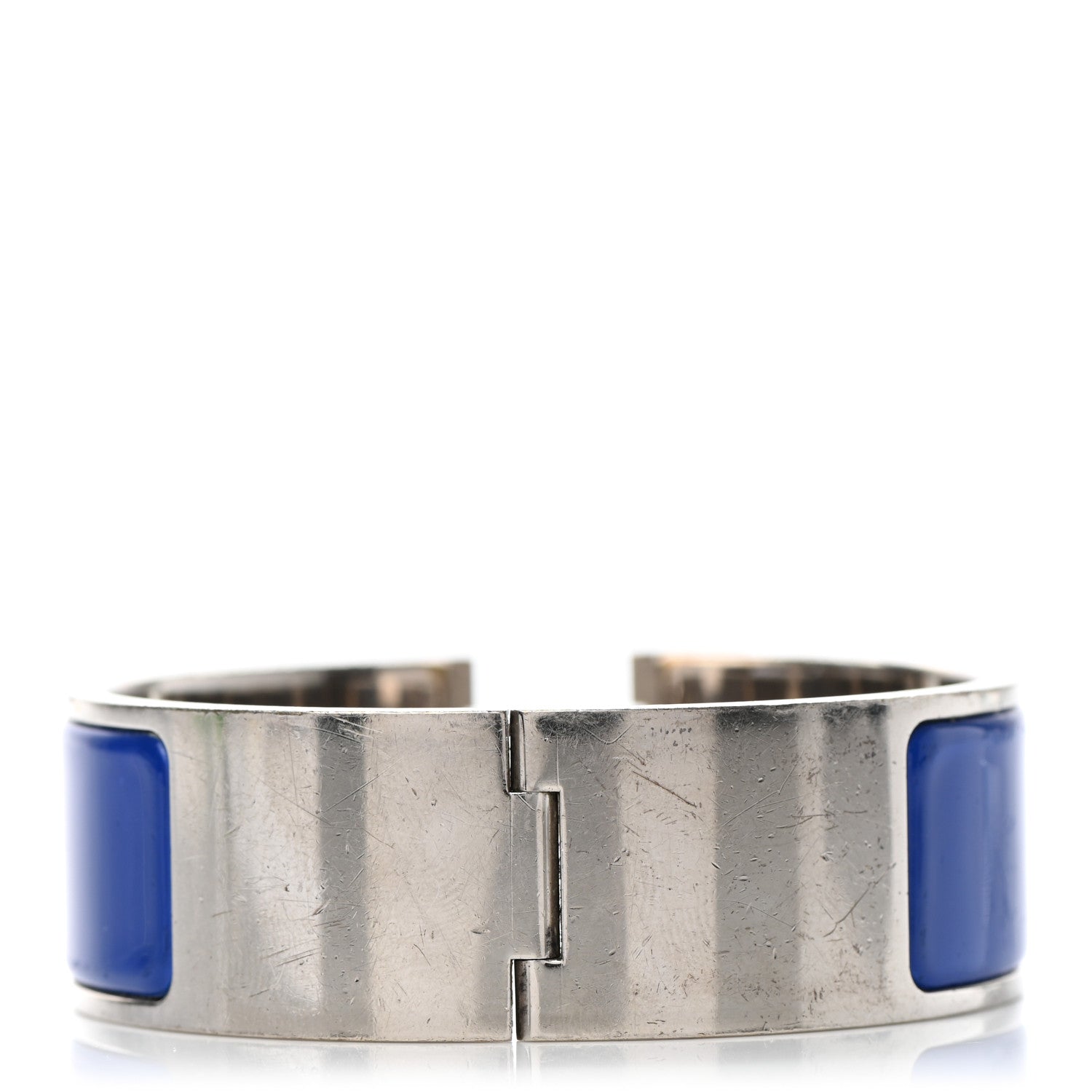 Hermes Enamel Wide Clic Clac H Bracelet PM Bleu Royal 3 of 5