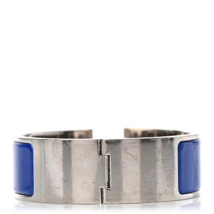 Hermes Enamel Wide Clic Clac H Bracelet PM Bleu Royal 3 of 5
