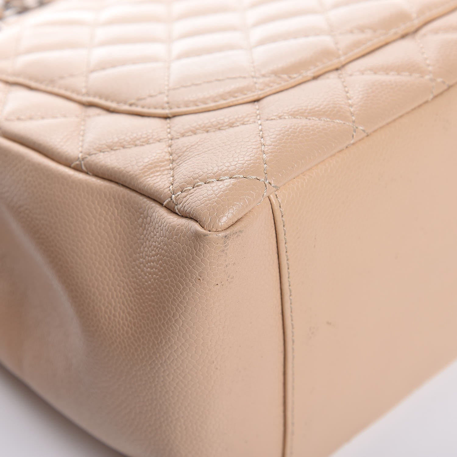 Chanel Caviar Quilted Grand Shopping Tote GST Beige 10 of 12