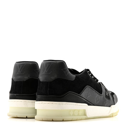 Louis Vuitton Monogram Eclipse Mens LV Trainer Sneakers 10 Black 5 of 10