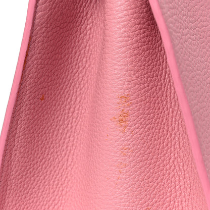 Mansur Gavriel Tumbled Calfskin Large Sun Bag Peony 20 of 21