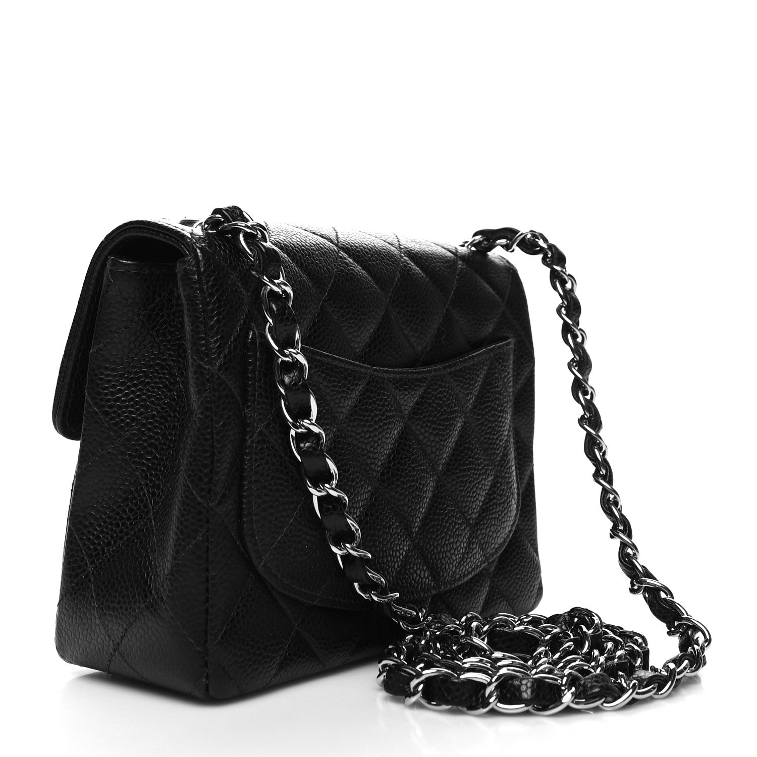 Chanel Caviar Quilted Mini Square Flap Black 3 of 10
