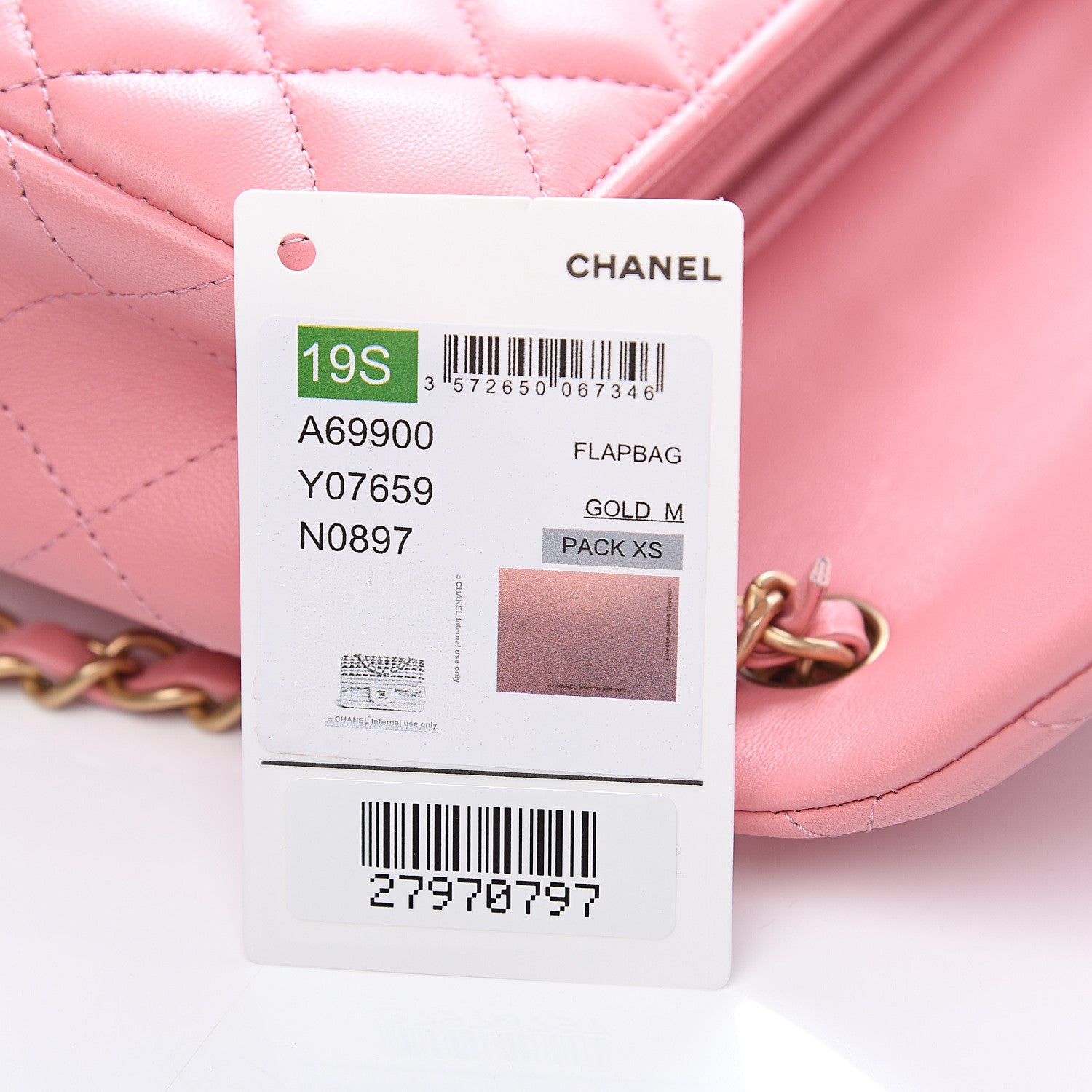 Chanel Lambskin Quilted Mini Rectangular Flap Pink 12 of 14
