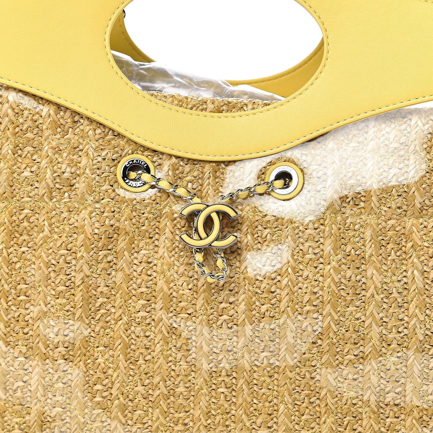 Chanel Calfskin PVC 31 Bag Yellow 10 of 10