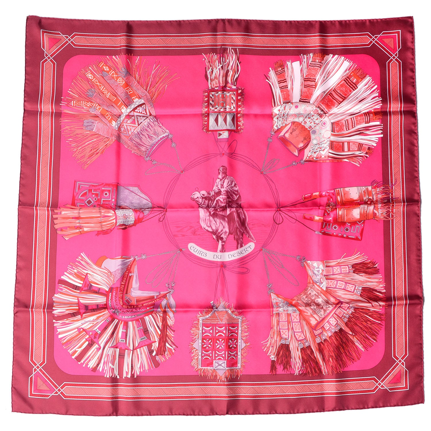 Hermes Silk Cuirs Du Desert Scarf 90 2 of 5
