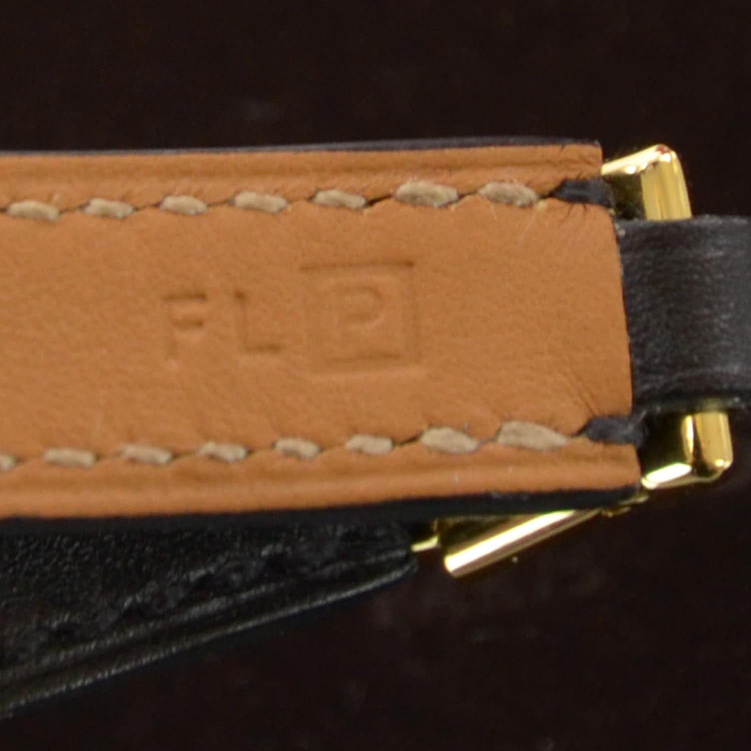Hermes Chamonix Rivale Double Tour Bracelet Medium Black 6 of 7