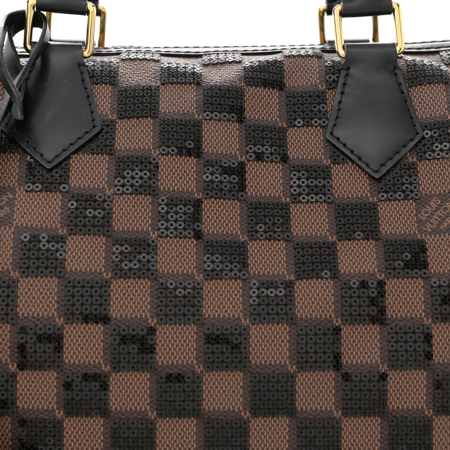 Damier Paillettes Speedy 30 Black
