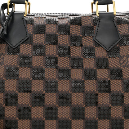 Louis Vuitton Damier Paillettes Speedy 30 Black 8 of 11