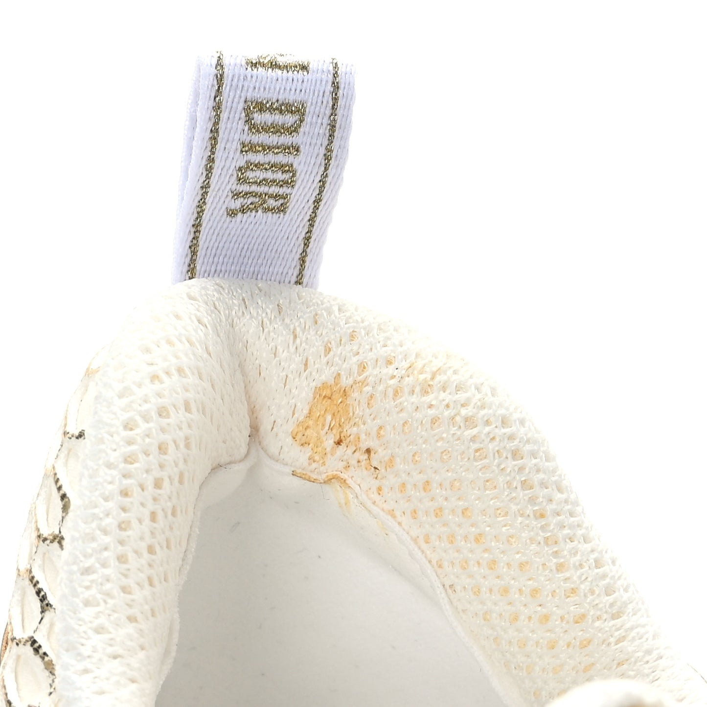 Matte Technical Fabric Mesh Dior Vibe Sneakers 40 White Gold