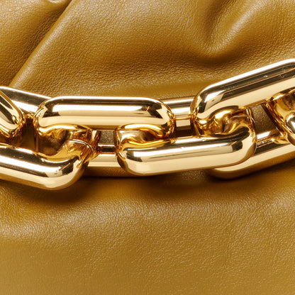 Bottega Veneta Calfskin The Pouch Chain Moutarde 8 of 10