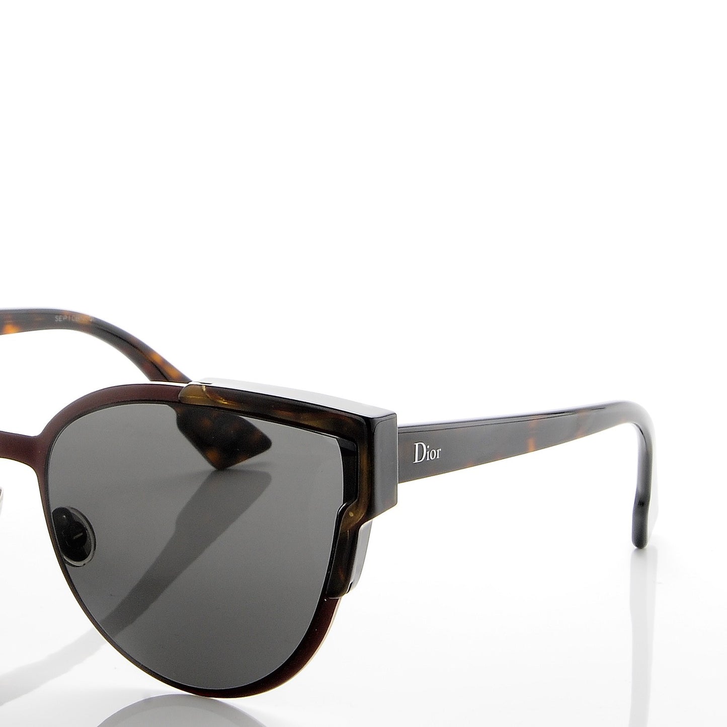 Acetate WildlyDior Sunglasses Dark Red Tortoise