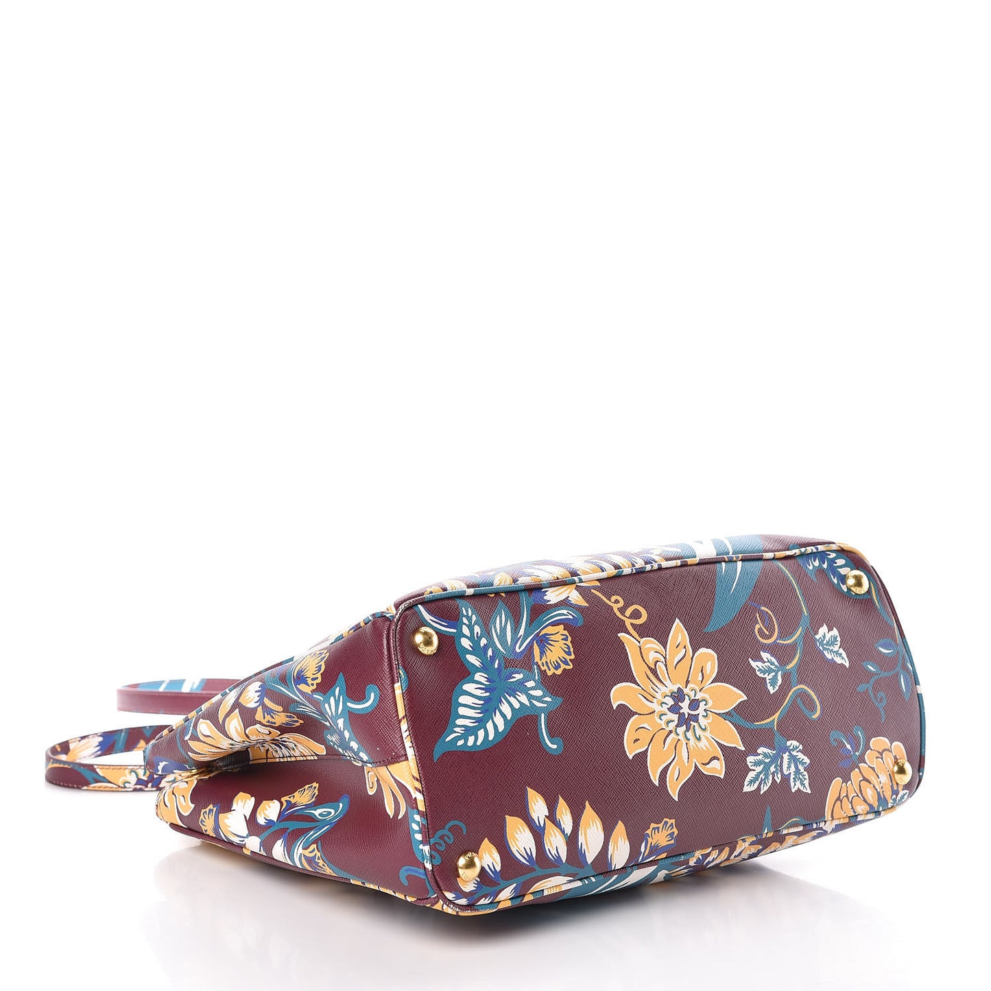 Saffiano Print Medium Galleria Double Zip Tote Amaranto