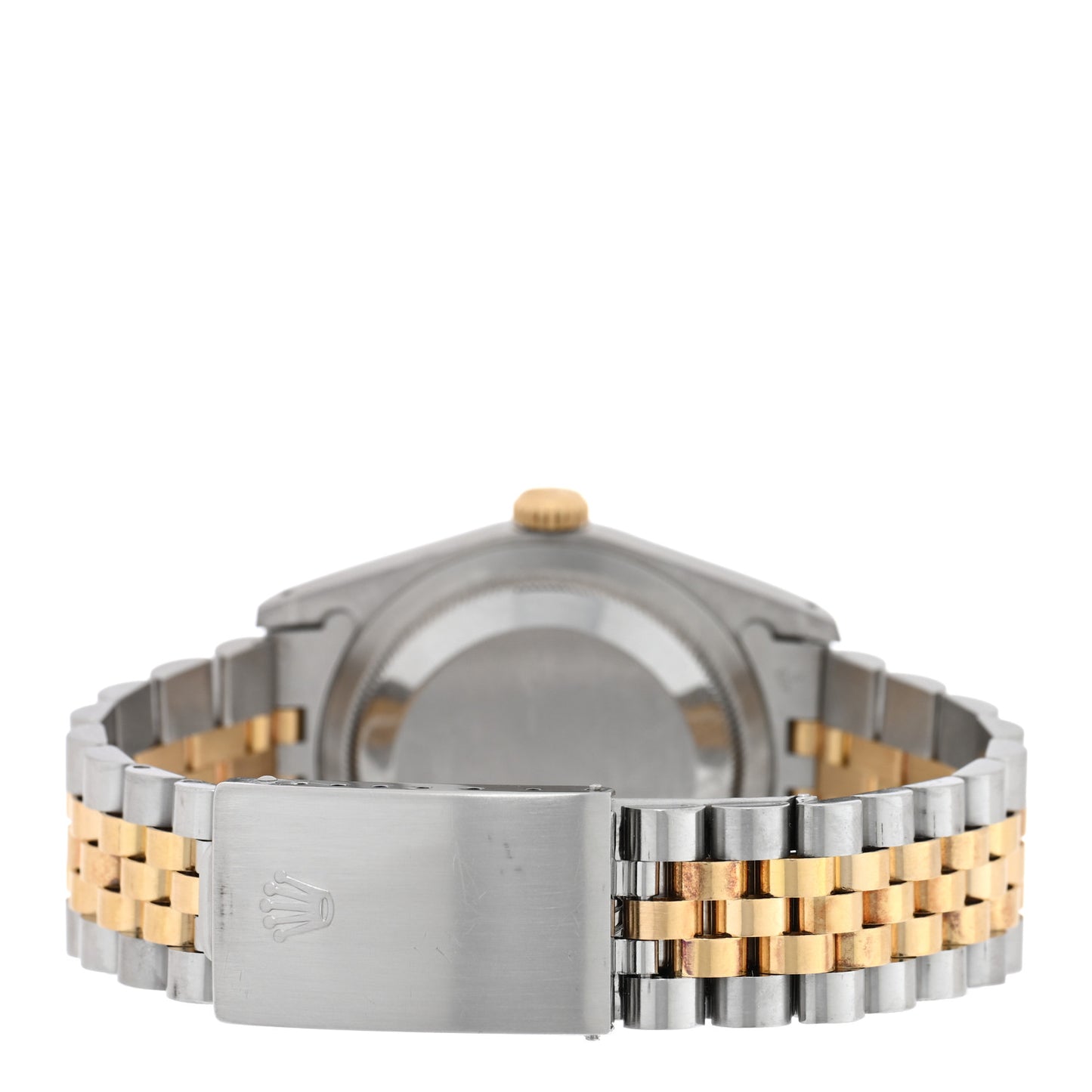 Stainless Steel 18K Yellow Gold 36mm Oyster Perpetual Datejust Watch Blue 16233