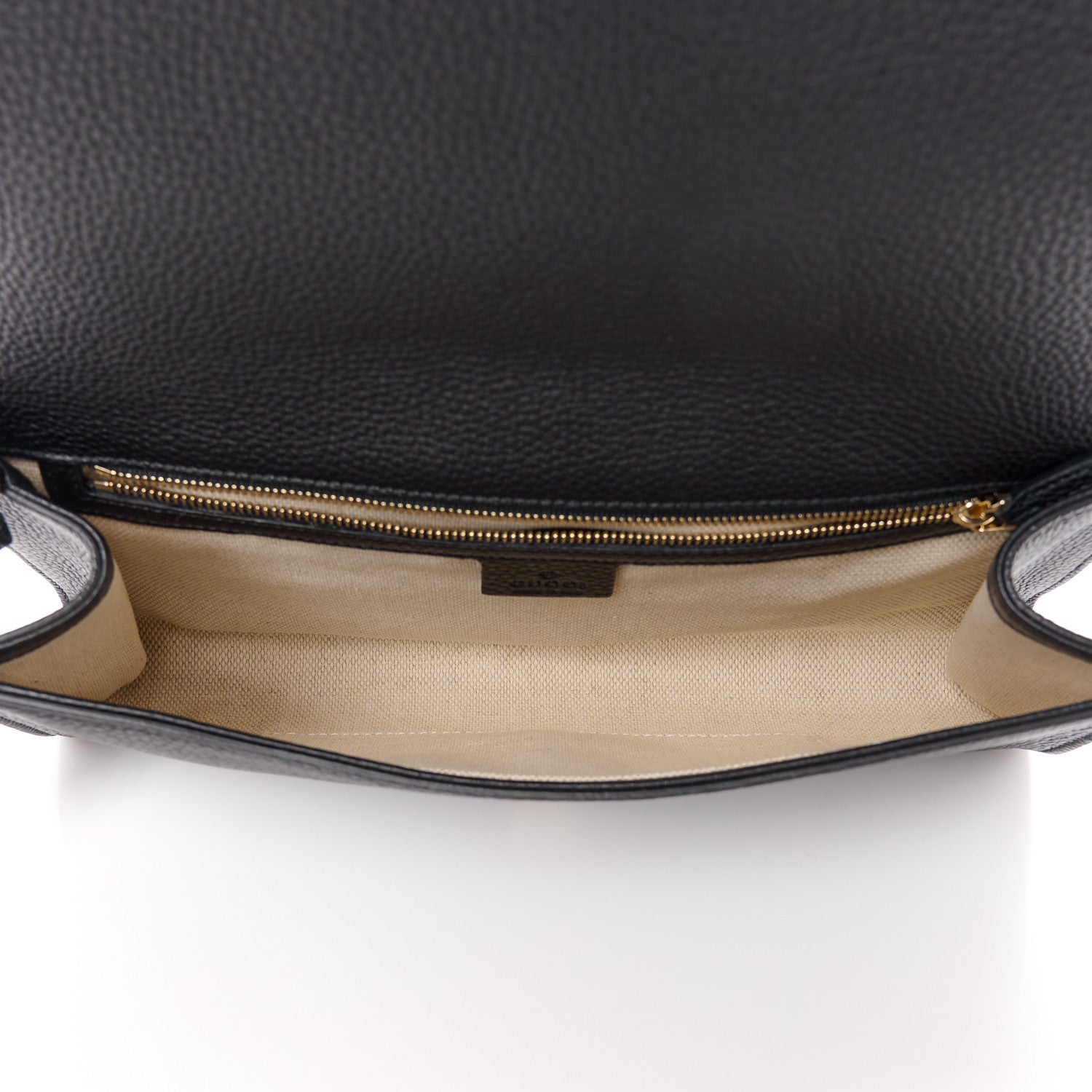 Gucci Pebbled Calfskin Medium Soho Clutch Black 5 of 11