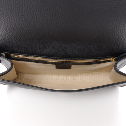 Gucci Pebbled Calfskin Medium Soho Clutch Black 5 of 11