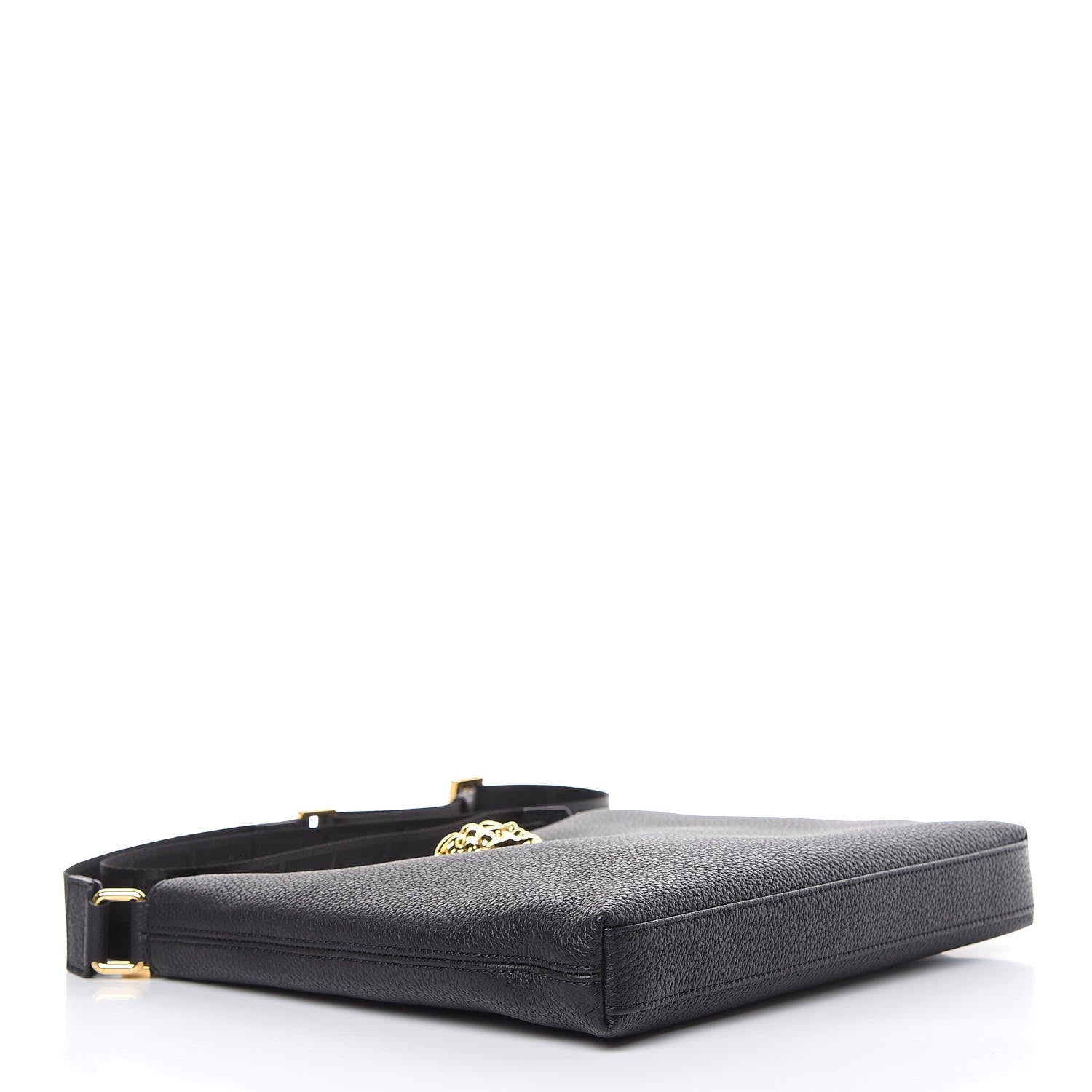 Versace Grained Calfskin Medusa Messenger Bag Black 4 of 8
