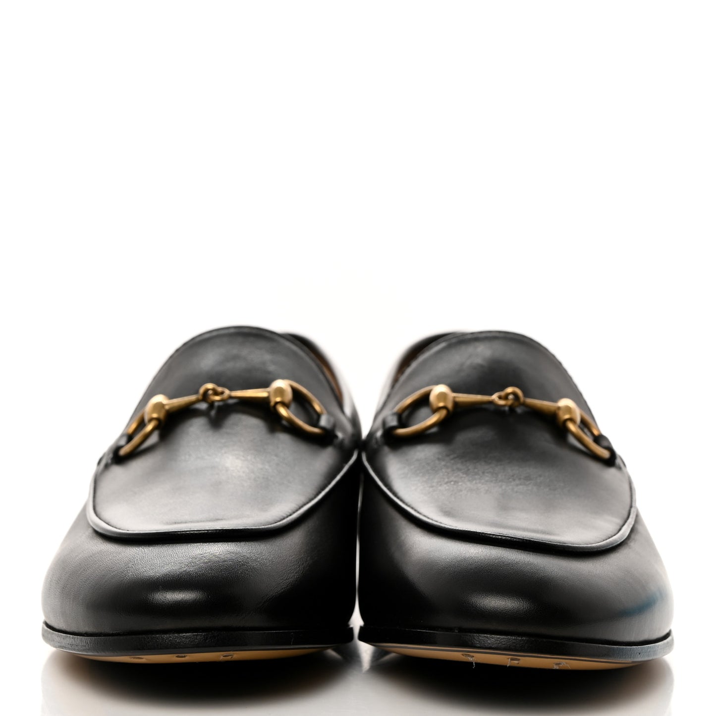 Lambskin Womens Brixton Horsebit Loafers 35.5 Black