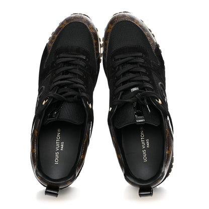 Louis Vuitton Suede Monogram Run Away Sneakers 39 Black 2 of 10