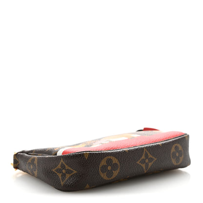 Louis Vuitton Monogram 2018 Christmas Animation Mini Cats Pochette Accessories 4 of 9
