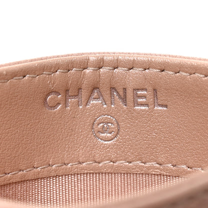 Chanel Goatskin Camellia Embossed Card Holder Light Pink 6 of 11