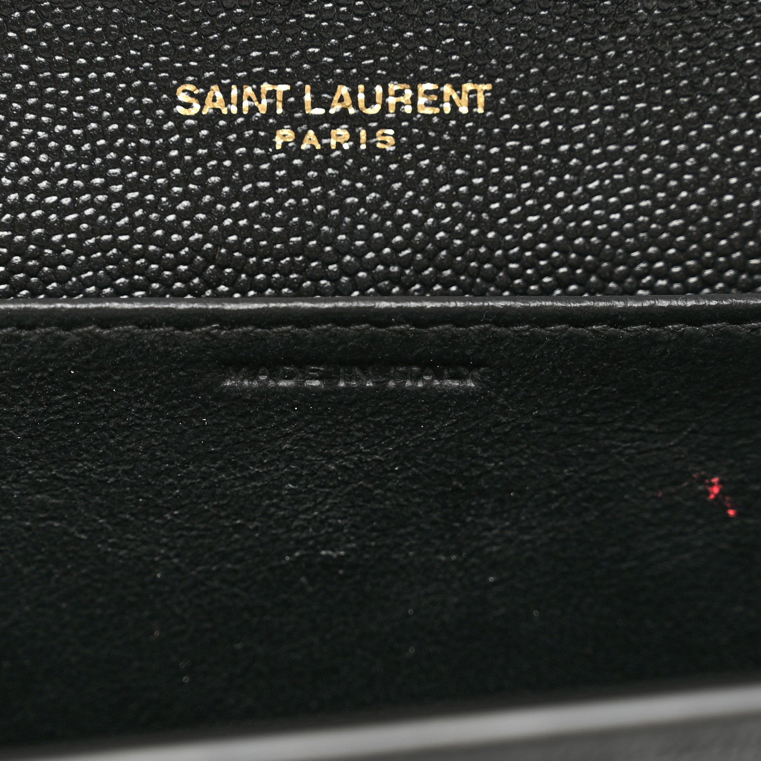 Saint Laurent Grain de Poudre Uptown Chain Wallet Black 9 of 11