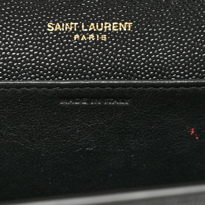 Saint Laurent Grain de Poudre Uptown Chain Wallet Black 9 of 11