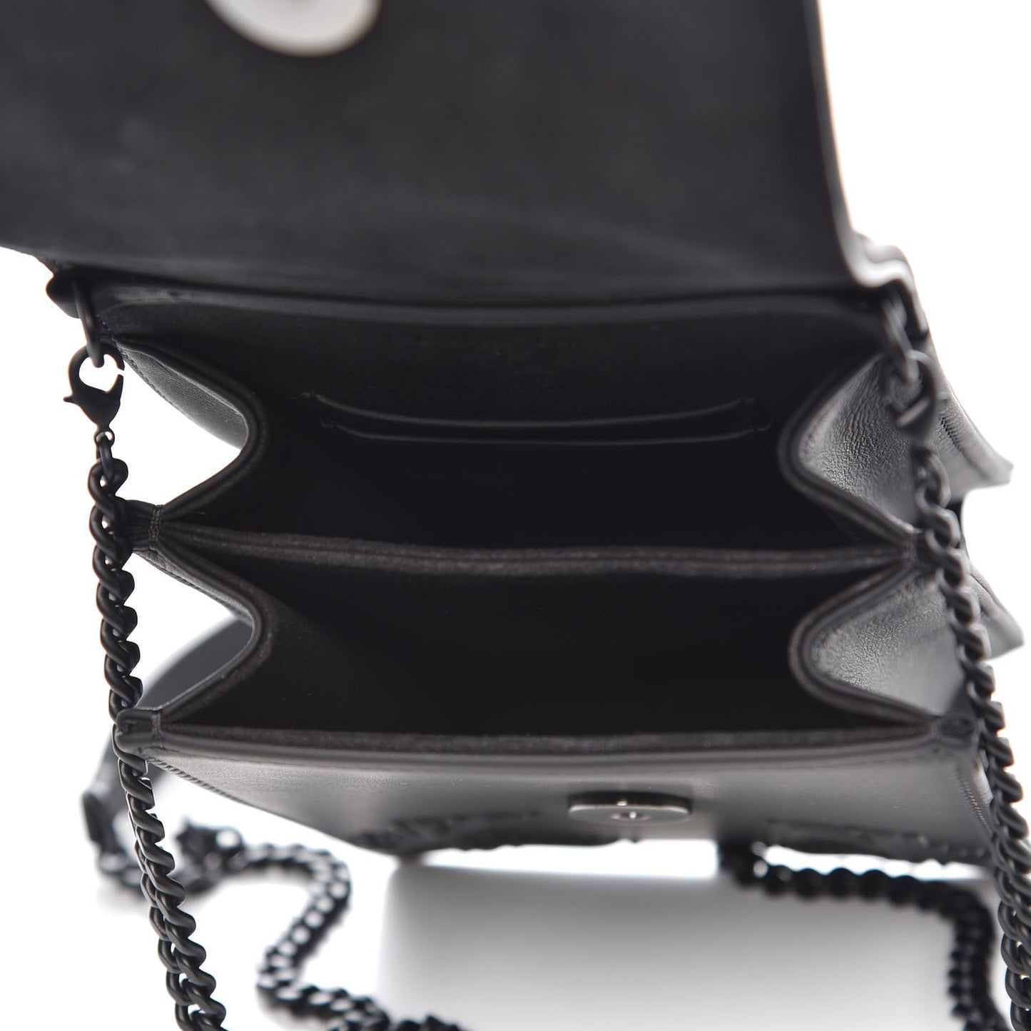 Ultra Matte Calfskin Studded Vertical Diorama Black