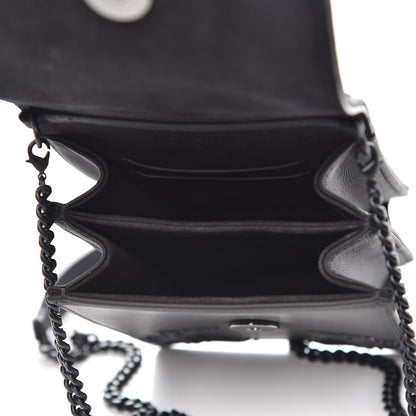 Christian Dior Ultra Matte Calfskin Studded Vertical Diorama Black 5 of 8