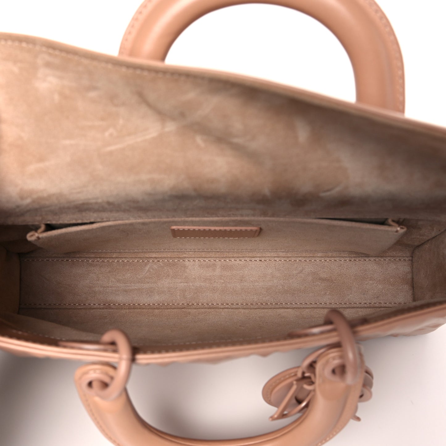 Calfskin Cannage Diamond Medium Lady D-Joy Rose Des Vents