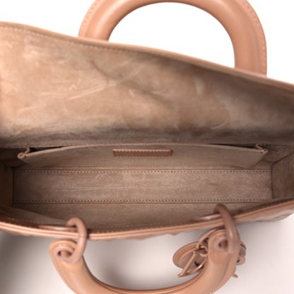 Christian Dior Calfskin Cannage Diamond Medium Lady D-Joy Rose Des Vents 5 of 10