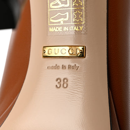 Gucci Malaga Kid Tie Boots 38 Brown 8 of 8