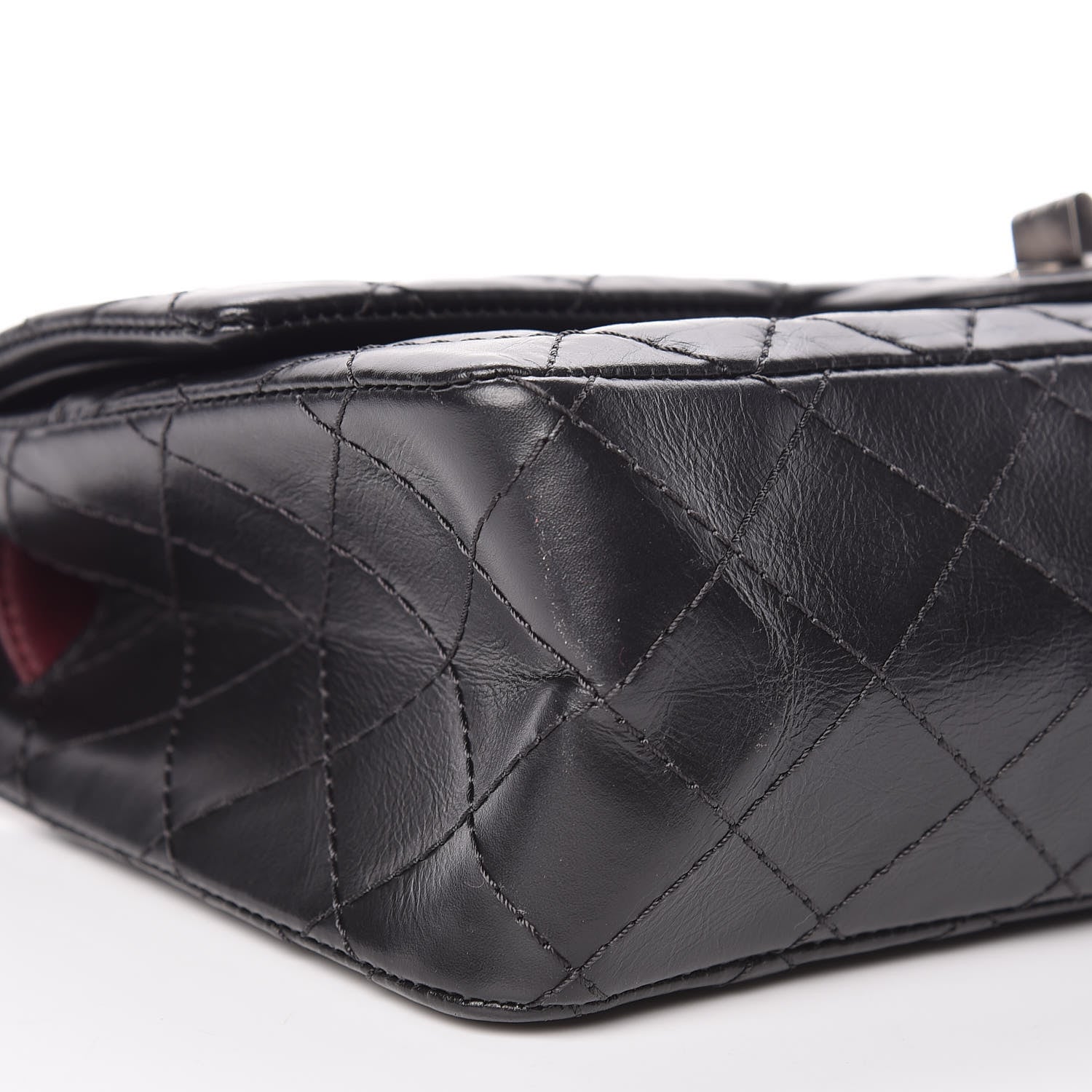 Chanel Aged Calfskin Quilted 2.55 Reissue 225 Flap Black 5 of 10