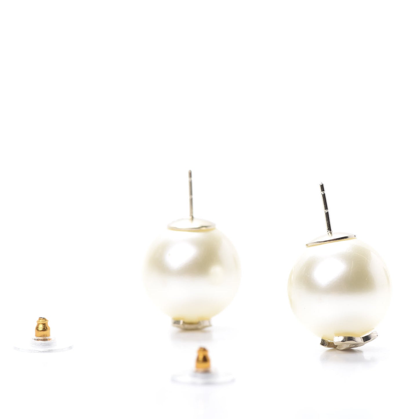 Pearl CC Large Earrings Gold